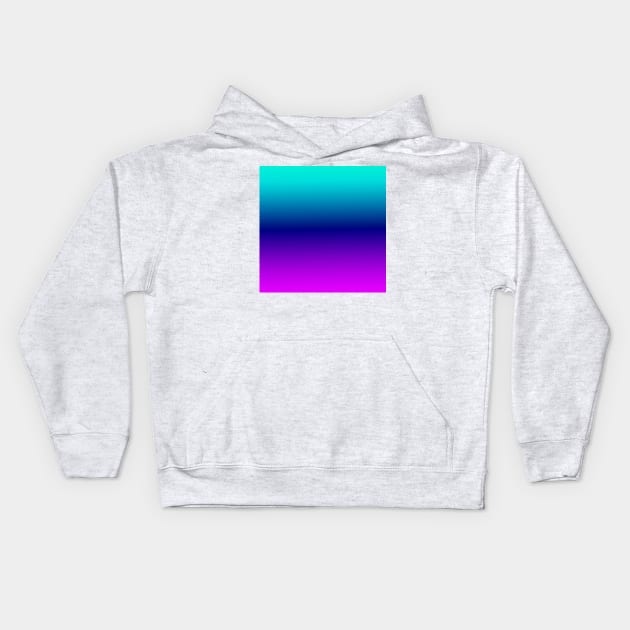 Aqua Ombre Kids Hoodie by BlakCircleGirl